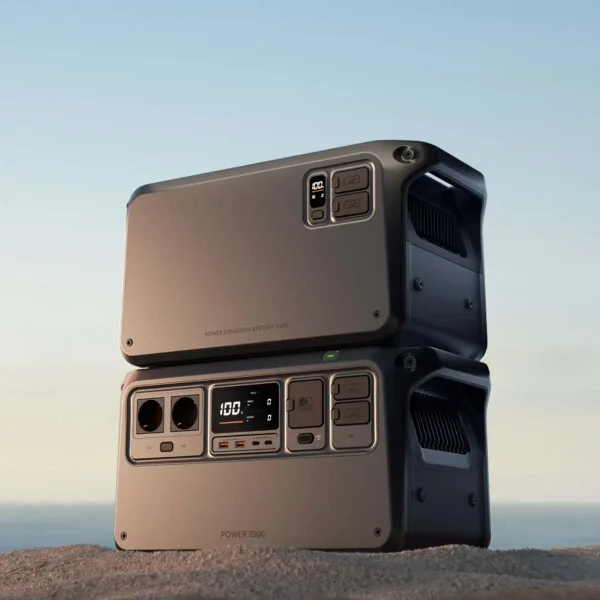 DJI Power Expansion Battery 2000 mit Power 1000 Anwendungsbeispiel mit einer Erweiterungsbatterien